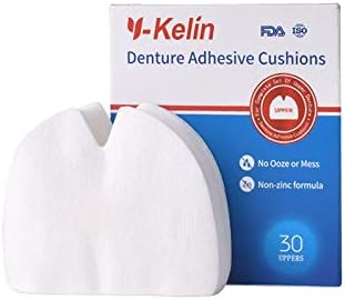 Y-Kelin Denture Adhesive Cushion Upper 30 Pads + Lower 30 Pads, each 1 pack, White - Image 4