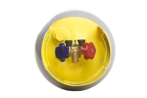 Flame King Refrigerant Recovery Cylinder Tank - Reusable - DOT Compliant - Y-Valve Liquid/Vapor - 30 LB Pound