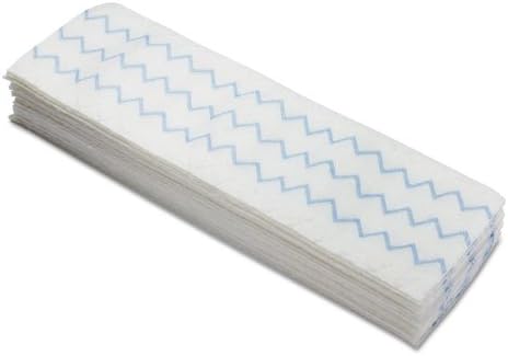 Rubbermaid Hygen Microfiber Pads For Microfiber Mopping System - Disposable Wet/Dry Pad - 18" - White - 18"