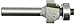 Vermont American 23130 1/8-Inch Radius Carbide Tipped Roundover and Bead Router Bit, 2-Inch Ball Bearing 2-Flute 1/4-Inch Shank