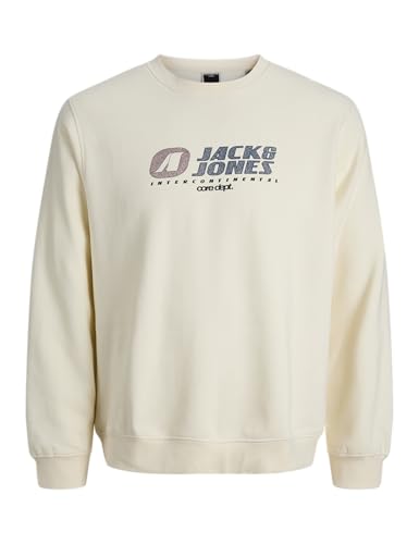 Junior Jcotier Print Sweat Crew Neck SN Jnr, Sweet Corn, 152