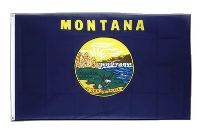 USA Montana Flagge, amerikanische Fahne 90 x 150 cm, MaxFlags®