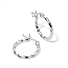 River Island Jewelry - Fine 925 Sterling Silver Twisted Hoop Earrings