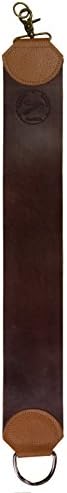 Rasoir Sabre France Horsehide Strop with Denim Linen Rear, 3.4x18.6 Inches Stropping Area, Vegetable Tanned
