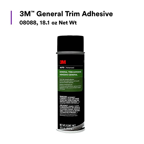 3M General Trim Adhesive 08088, High Strength, Clear Drying, Aerosol