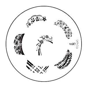 Konad Stamping Nail Art Image Plate - M80