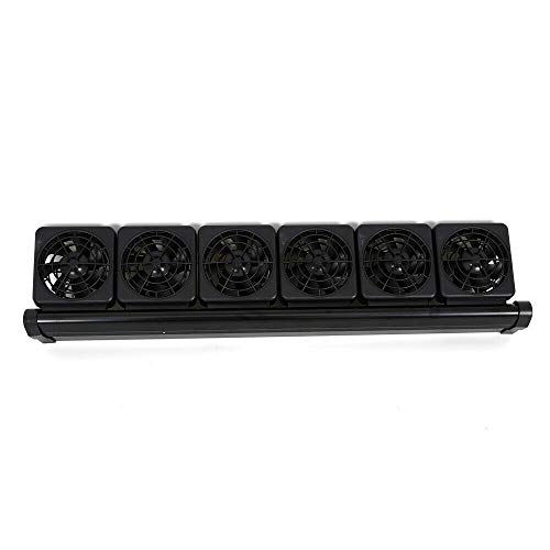 WUPYI Adjustable Aquarium Chillers Cooling Fan,Aquarium Water Cooling Fan Fish Tank Cold Wind Chiller 2 Level,with DC12V Power Adapter,6 Fan (6 Fan) - Thumbnail 3