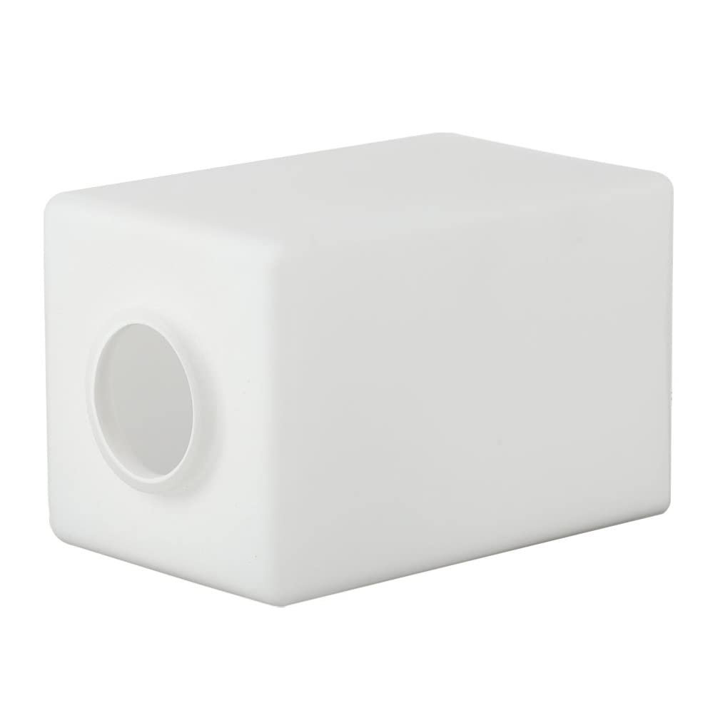 OSALADI Glass Shade Replacement Square Frosted Glass Lamp Shade Small Clip On Lampshade Light Cover for Wall Table Lamp E27