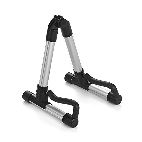 Muslady Universal Portable Ukulele Stand Ukelele Uke Holder A-Frame Aluminum Alloy String Instrument Accessories for 18-26 inches Ukuleles - Thumbnail 7
