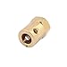uxcell 7mm Bore 18mm Length Brass Motor Tyre Coupling Joint Hex Coupler Gold Tone