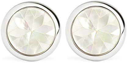 Simon Carter Men's Mother-of-Pearl Kaleidoscope Cufflinks White