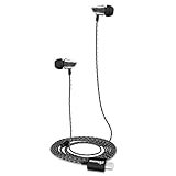ZINSOKO Type-C Earbuds Ceramic Corded Earphones with CLDA Hi-Fi Stereo Sound, Ergonomic In-Ear Design, Passive Noise-Isolation for Smartphones, Tablets, Notebooks (Black)
