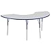 Factory Direct Partners 10077-GYBL Half Moon Activity School and Office Table (36