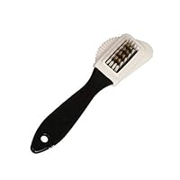 yanQxIzbiu Shoe Brush, 3 Sides Handheld Washing Cleaning Brush Suede Nubuck Shoes Boot Cleaner Tool Black