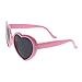 VANKER 1X Pink Fashion Cute Women Lady Girl Oversized Heart-Shaped Plastic Frame Retro Sunglasses Eyeglasses Glasses