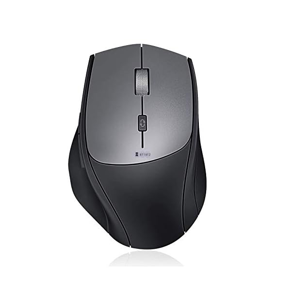 Jelly-Comb-Bluetooth-Wireless-Mouse-Triple-Mode-Silent-Bluetooth-Mouse-BT40BT4024G-Wireless-Compatible-with-LaptopMacbookiPadiPhoneAndroidPCWindowsLinux-2400DPI-Adjustable-Dark-gray Jelly Comb Bluetooth Wireless Mouse, Triple Mode Silent Bluetooth Mouse (BT4.0+BT4.0+2.4G Wireless) Compatible with…