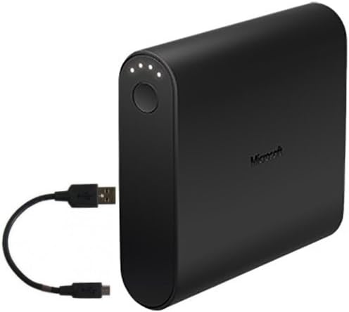 Microsoft Dual USB Power Bank 12,000 mAh Universal Portable Charger - DC-34 (Non-Retail Packaging) (Certified Refurbished)