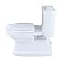 TOTO MS974224CEFG#01 Eco Guinevere One Piece Toilet with Sanagloss, Cotton White
