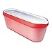 Tovolo 81-2968 Glide-A-Scoop Ice Cream Tub, 1.5 Quart, Insulated, Airtight Reusable Container With Non-Slip Base, Stackable on Freezer Shelves, BPA-Free, Strawberry Sorbet primary