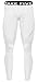 New Men Sports Apparel Skin Tights Compression Base Under Layer Long Pants (L, NP502 WHITE)