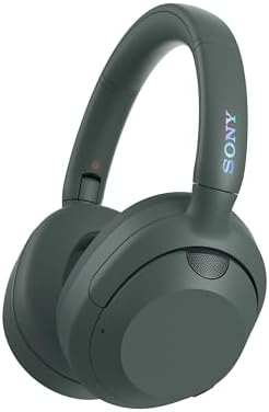 ULT WEAR - Kabellose Kopfhörer mit Noise Cancelling, ULT Power Sound, ultimativer Deep Bass, selbem Prozessor wie WH-1000XM5, klare Anrufe, 30 Stunden Akkulaufzeit, iOS und Android - Forest-Gray