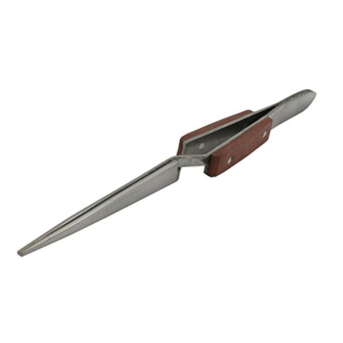 Jewellers Tools Set 4 Angled Straight Self Locking Soldering Tweezers Watch Jewellers Hand Free - Thumbnail 3