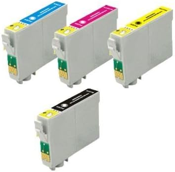 4 Pack Epson Ink Cartridges for Epson WorkForce 520, 630, 635, 840, 60-T126- BK, C, M, Y