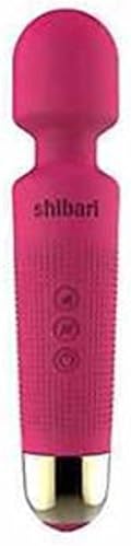 New Shibari Mini Halo Waterproof 8-Speed 20-Pulsations Premium Silicone Wellness Full-Body Massage Wand + Includes a Free Inttimo Aromatherapy Massage Oil 4 oz