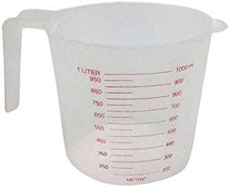 Amazon.com: Home Basics de plástico Cocina Taza de medir 1L ...