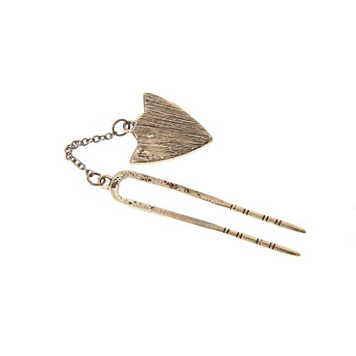 cici store Bohemian U Stick Hair Comb Hairpin Hair Grip Clips Hairwear Chopsticks Gift (Gold)