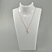 Paialco 14K Rose Gold Plating Sterling Silver Initial Alphabet A Pendant Necklace 18