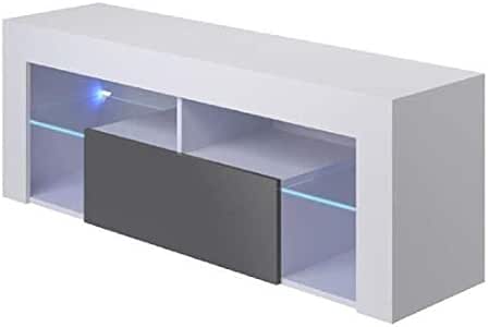 Mueble de TV Hi-FI Hugo Mueble TV LED contemporáneo de melamina, color