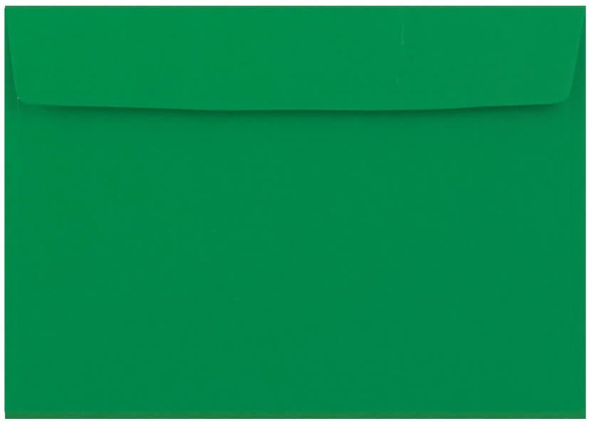 C5 (162x229mm) Coloured Envelopes Perfect for A5 Christmas Cards, Greeting Cards, Wedding Invitations, Crafts and Many More - Pack of 100 envelopes (Dark Green Peel & Seal)
