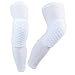 Yaheetech 1 Pcs Honeycomb Basketball Protective Gear Pad Long Leg Knee Sleeve White XL