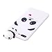 DAMONDY iPhone 8 Plus Case,iPhone 7 Plus Case,3D Cute Cartoon Animals Pattern Soft Silicone Gel Slim Design Rubber Thin Protective Cover Phone Case for iPhone 8 Plus 7 Plus-White Panda