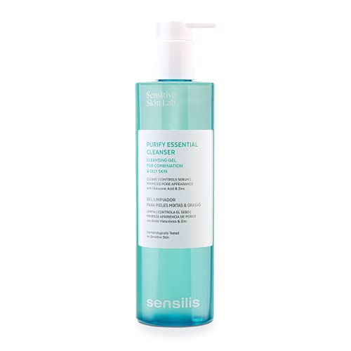 - Purify Essential Cleanser Gel Limpiador, Pieles Mixtas Grasas Ácido Hialurónico Zinc, Matificante - 400 ml