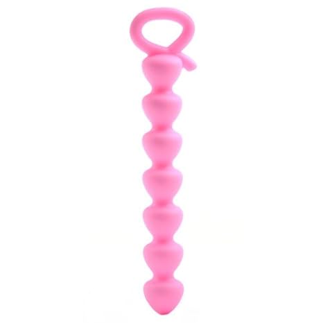eeddoo Premium Analkugeln - 15cm - Silikon - Pinke Butt Plug Kugeln für den Anal-Bereich - Analkette - Pink - Liebeskugeln, L