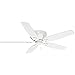 Hunter Fan Company Fan Hunter Fan Company Casablanca Durant Indoor Low Profile Ceiling Fan with Pull Chain Control, White, 54-inch (54103)