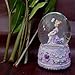 Lightahead® Sitting Ballerina 100MM Polyresin Music Water Snow Globe with Inside Figurine Revolving Playing Tune SWAN Lake (Purple)