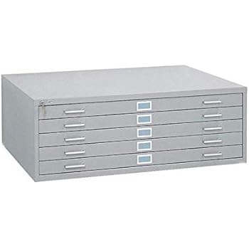 Amazon Com Scranton Co 5 Drawer Metal Flat Files Cabinet For