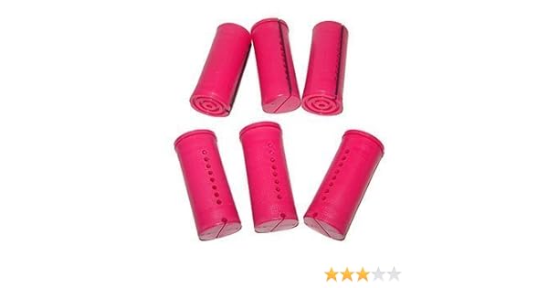 Jumbo Concave Perm Rods Burgundy 1 3 8 Diameter 6 Rods Per