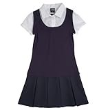 French Toast Girls School Uniforms 2-In-1 Pleated Dress