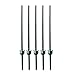 Metal Fence Post Green 5 Feet, Pack of 5, for 48 Inch High Garden Welded Wire Fence U-Channel Steel Garden Post