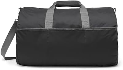 Grand Sac de Voyage Pliable en Nylon de 50,8cm pour Le Voyage, Rangement avec Poches Zippées, Capacité de 13,6kg, Noir