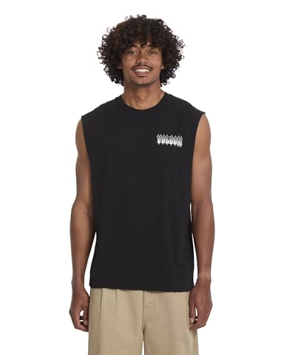 Volcom Men's Tank Top, Performance Sportswear, Black, X-Large