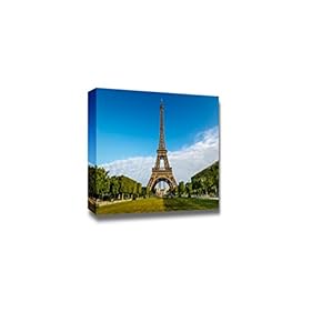 Eiffel Tower and Champ De Mars in Paris...