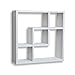 Danya B Geometric Square Wall Shelf with 5 Openings - White