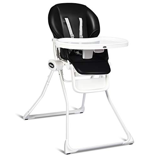 INFANS Simple Fold Baby High Chair, Space Saving with Multiple