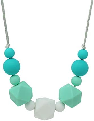 Meerkatto Teething Necklace, Simple (Mint)