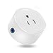 MartinJerry Mini Smart Plug Works with Alexa, Smart Home Devices Works with Google Home, No Hub Required, Easy Installation and App Control as Smart Switch On/Off/Timing (Round - 1 Pack)